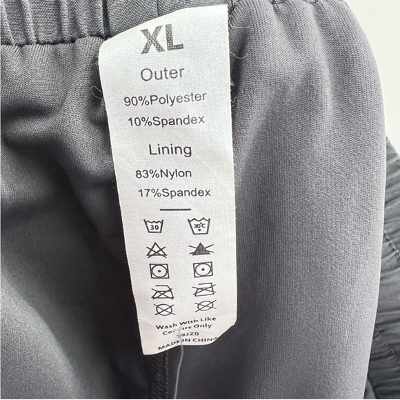 Halara NWT DrawstringFlowy Mesh 2-in-1 Shorts in Volcanic Ash XL fits like L - Picture 7 of 9